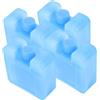 UPKOCH 4 Pezzi Cooler Packs Blu in Plastico Riutilizzabili, Leggeri | Ice Cooling Packs, Lunch Ice Packs Reusable, Ice Blocks For Cooler, Freezer Ice Packs, Vacanze Estive