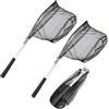 HEMOTON Retino da Pesca Mini Portatile 3 Pezzi in Lega di Alluminio Pieghevole Triangolare Resistente alla Deformazione per Pesci e Gamberetti per Pesca in Laghetto