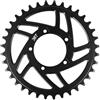 Bbajszx Pignone Trasmissione Accolmile 36T Ruota Catena in Lega Alluminio Nera Guarnitura ingranaggio Bici, Ruota Catena Bici