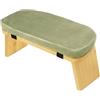 LOVIVER Sedile Meditazione Meditazione Sgabello Ginocchia Banco Meditazione Sedia Meditazione in Bambù con Cuscino Morbido Angolati Adatto a Meditazione, Verde Salvia, 8 Senza Borsa
