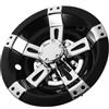 GALPADA Coprimozzo Centrale per Golf Cart, Copriruota da 10 Pollici, Plastico e Lega, Protezione per Mozzo Ruota, Accessorio Decorativo per Esterni
