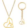VASSAGO Ginnasta Collana Charm Regali di ginnastica per le ragazze Flipping Ginnastica Sport Cuore Collana in acciaio inox Gioielli ispirazionali Regali Donne Ginnaste Allenatori Sport Ballerina