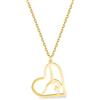 VASSAGO Ginnasta Collana Charm Regali di ginnastica per le ragazze Flipping Ginnastica Sport Cuore Collana in acciaio inox Gioielli ispirazionali Regali Donne Ginnaste Allenatori Sport Ballerina
