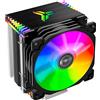 TZMRIT MR-CR1400 Raffreddatore CPU RGB, 4 Colpi di Calore, Ventola da 126 mm, Fan PWM Rimovibili da 92 mm, Fins Bending, Illuminazione a 4 Pin per AMD Ryzen/Intel LGA 1700 115X