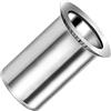 Keple M8 Dadi per rivetti ciechi, inserto filettato aperto a testa svasata a corpo tondo, dado da 8mm, dado rivettato in acciaio zincato, rivetto per acciaio, lega, rame, plastica e composito (5 pz.)