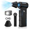 XJUGEZ Elettrico Rimuovi Polvere,4 Velocità Aria Compressa Elettrico con 2 LED&Schermo,Mini Soffiatore a Batteria Portatile come Bomboletta Aria Compressa,130000RPM Air Duster per PC,Tastiera,Auto-04