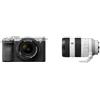 Sony Alpha 7CII di Sony | Fotocamera mirrorless full-frame (compatta, 33 MP, autofocus in tempo reale, 10 fps, video in 4K, display touch orientabile) + Lente SEL2860 + Lente SEL70200G2 (Argento)