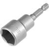 Fixinus Inserto magnetico per chiave a bussola da 17 mm, inserti esagonali da 1/4, per trapani, cacciaviti a dadi e adattatore a bussola, 1 pezzo