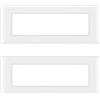 CILIA 7 Moduli Placca Compatibile Con VIMAR PLANA, Placche In Plastica di Alta Qualità Supporto 507 Vari 11 Colori (Bianco, 7 Moduli-2 Pezzi)