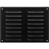 Steinberg14 Griglia di Ventilazione Rettangolare 260x190 mm - Griglie di Aerazione in Metallo Antracite - Serranda di Scarico dell'aria con Zanzariera - Copri Bocchetta Interna a Parete e a Soffitto