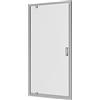 Parama Box Doccia Nicchia 90 cm Mod. Apulia Apertura A Battente Vetro Temperato 6mm Opaco Profili in Alluminio Cromato Flat Design Maniglia in Abs Cromato