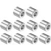QUARKZMAN 10pz Distanziatore Acciaio Inox 3/8 Alesaggio x 3/4 Diametro Esterno x 11/16 Lunghezza Vite Boccola Finitura Liscia Distanziatore Metallo Tondo per Viti Bulloni e Aste M10