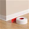 JSIWOTH Battiscopa Flessibile Adesivo con Piedino, 5m Battiscopa in PVC Morbido Altezza 5cm, Profilo Bordo Parete per Muri Curvi, Impermeabile Sagomato per Cucina e Bagno, Fai-da-te Bianco