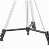 TOYANDONA Treppiede Telescopico per Fotocamera e Telefono, Cavalletto in Lega di Alluminio Argento Attacco 1/4, Piedini Antiscivolo e Piastra Ptz Antiscivolo