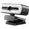 CSDASW Full HD 4K 2K 1080P PC portatile for computer Web Cam con microfono webcam luminosa Messa a fuoco automatica Streaming live Webcam flessibile Incontri e streaming(Q19-1080P)