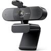 CSDASW Webcam 4K/1080P for PC/computer Videocamera con messa a fuoco automatica PDAF doppia fotocamera Web funziona for zoom/squadre Incontri e streaming(1080P Webcam)