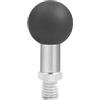 CENGPXGH Adattatore testa a sfera da 25 mm 1 pollice filettatura M10 M8 per moto bici bicicletta equitazione fotocamera staffa clip telefono supporto base a sfera per moto Base manubrio bicicletta U vite bici