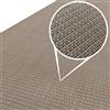 ANRO Tappeto per interni ed esterni 100 x 100 cm, resistente all'acqua, per balcone, terrazzo e corridoio, anti-intemperie, Beige Marrone, lavabile