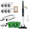 DG Service Vorwerk Folletto VK7s ORIGINALE RIGENERATO COME NUOVO - Aspirapolvere SENZA FILI con Spazzola, Batteria, Caricabatteria, 6 Sacchetti, 6 Dovina (Dotazione Completa + Picchio PB7)