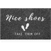 MWAZZLL Nice Shoes - Zerbino antiscivolo per interni ed esterni, super assorbente, per porta d'ingresso, patio, aree ad alto traffico, 90 x 60 cm