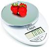 Ozeri Pro Digital Kitchen food scale, 1 g a 5,4 kilogram capacità, in elegante nero, Policarbonato, White, 1g/12 lb