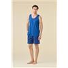 NOIDINOTTE PIGIAMA UOMO COTONE SPALLA LARGA FC003284 NOIDINOTTE LIMOK BLUE