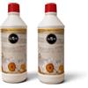 Luxum FloorLux WASH Flower Emotion, Detergente Igienizzante Autolucidante, Senza Risciacquo, Anti-Impronta, Certificato HACCP, 2 × 750 ml