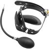JVJVWO Bavaglio Gonfiabile Per Sesso Sm Bondage, Grande Bavaglio Pene, Bocca In Silicone NeroPalla Giocattolo Sessuale Fetish Regolabile Bocca Donne