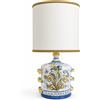 CERAMICHE CALTAGIRONE Lume in Ceramica Siciliana Decorato a Mano - H.50 cm