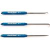 Park Tool UP-SET Set di 3 Punte di Precisione per Bicicletta, Dritta, a Uncino e a 90°
