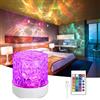 URAQT Onde Proiettore Stelle Soffitto, Luce Notturna con Increspatura dell'acqua, 16 Colori 30 Modalità, con Telecomando,Collegare Luce Notturna Bambini Per Camerette,Camera da Letto,Feste,Sala Giochi