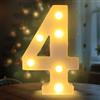 Fancysky Lettere LED da 22 cm, Lettere Luminose Led, Adatte per Proposte di Matrimonio, Festival, Feste e altri Eventi per Creare un'atmosfera Romantica e Accogliente (4)