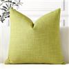 Artscope 1 Pezzi Federe per Cuscini in Finto Lino Minimalista Copricuscini Decorativo per Domestica Soggiorno Camera da Letto Divano 55x55cm, Erba Verde