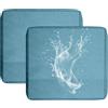 UWOBTN 1/2/4 Piezas Copri Cuscino Divano Esterni Impermeabile, Fodere per Seduta Patio con Cerniera Rimovibili Copriseduta per Interni ed Esterni, Patio, Giardino Mobili in Rattan(A19,50x55x10cm(2pcs))