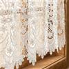 Molaxhome Mantovana per finestre in pizzo bianco, 150 cm, con tasca per asta, mantovana trasparente, per la decorazione della casa e della cucina, tendaggi per finestre, 681 x 120 x 45 cm