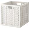 Ikea Branäs - Cestino portaoggetti in tessuto a mano, 32 x 34 x 32 cm, colore: Bianco
