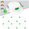 Laiebri Confezione da 6 Faretti LED da Incasso 230V 6W, Foro Ø55-68mm Faretti LED da Incasso 3CCT 2700K/4000K/6000K, Ultra Slim 25mm IP44 Faretti LED Soffitto per Bagno Cucina Soggiorno, Bianco
