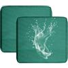 UWOBTN 1/2/4 Piezas Copri Cuscino Divano Esterni Impermeabile, Fodere per Seduta Patio con Cerniera Rimovibili Copriseduta per Interni ed Esterni, Patio, Giardino Mobili in Rattan(A17,60x55x10cm(2pcs))