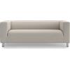 MASTERS OF COVERS Fodera di Ricambio per Divano a 2 Posti IKEA Klippan, Klippan Copridivano, Fodera Klippan 2 Posti, Copridivano Klippan, 180 x 85 x 58 cm (Beige Perlato, Poliestre Petite)