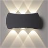 Voltix Applique da Parete LED Interno esterno 6W, Lampada Moderna da Muro per Camera da Letto, Scale e Corridoio, (Luce Naturale/4000K)