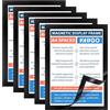 VAIIGO Cornice Magnetica A4 Autoadesiva 5 Pezzi,Porta Poster Informativo,Nero