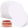 Bafumiu 10 piatti per torte da 20 cm, rotondi, stabili sottotorta rotondi, in cartone, versatile piatto per torte e dessert, perfetto come fondo per torte per matrimoni, compleanni e feste.