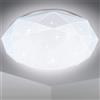 TEKHOME LAMPADARIO DA SOFFITTO LED Ø500mm, 60W, CCT 3000K-6500K, Copertura Puntinata, Controllo 2.4G, Luce a Tre Colori C62-3C