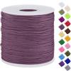 Uiopa Filo Nylon per Braccialetti 0,7mm x 120m Filo Braccialetti Fai da Te Cordone Perline per Collana, Bracciale, Creazione di Gioielli, Macramè, Artigianato