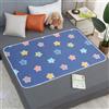 Hearda Traversa Letto Lavabile Anziani Bambini Riutilizzabile Traversa Assorbente Impermeabile per Incontinenza, Traspirante Reversibile Coprimaterasso Singolo Matrimoniale (Stelle Blu,110x200cm)