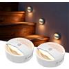 Smiling Shark BR168 Luce Notturna Collegato LED Sensore di Movimento, Intelligente Ricaricabile Bianco Caldo Lampada Notturna Bambini Adesiva Magnetica Per Scale Corridoio Camere Da Letto (2)