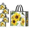 NymphFable 5 Pezzi Tote Bag Riutilizzabili Shopping Bag Sacchetti Spesa Grande Borsa Spesa