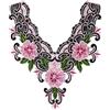 CENPEK Confezione da 2 ricamati in pizzo floreale con scollo al collo e colletto per abiti da cucire, colore: rosa
