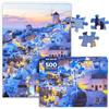 CHengQiSM Puzzle da 500 pezzi per adulti Santorini 500 pezzi puzzle città 500 puzzle paesaggio 500 pezzi puzzle adulti difficoltà giochi educativi - puzzle decorativo per adolescenti e anziani