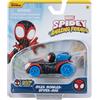 SPIDEY AND HIS AMAZING FRIENDS Spider-Man e i suoi Amici Auto Racing Metal Scala 1:64 (Miglia Morali)